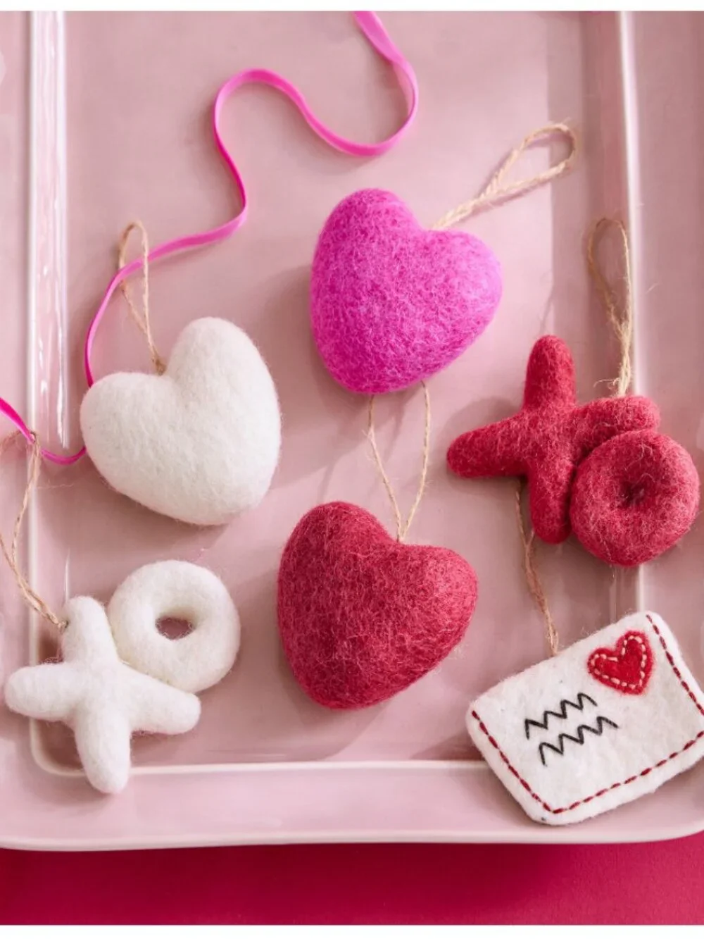 Pottery Barn Valentine's Day Ornaments - Set of 6